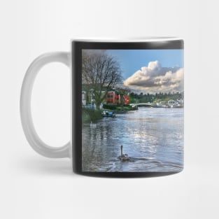 The River Thames at Reading, England Mug